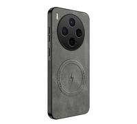 TIANYUE Funda Magnética para Vivo X300, Versión Mejorada [Protección Completa para la Cámara] [Cuero PU] Funda Compatible con mag-Safe para Vivo X300-Gris