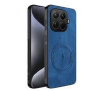 TIANYUE Funda Magnética para Xiaomi 15T Pro, Versión Mejorada [Protección Completa para la Cámara] [Cuero PU] Funda Compatible con mag-Safe para Xiaomi 15T Pro-Azul Oscuro
