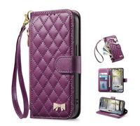 TIANYUE Funda para Blackview Wave 9C Tipo Billetera con Cremallera, Cover con [Soporte Integrado] [Tarjeteros][Correa], Funda TPU a Prueba de Golpes para Blackview Wave 9C-Morado