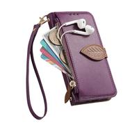 TIANYUE Funda para Motorola Edge 5G 2025, Estuche de Cuero PU con Cremallera, Cierre Magnético y Soporte Plegable Integrado，Funda para Motorola Edge 5G 2025-Violeta