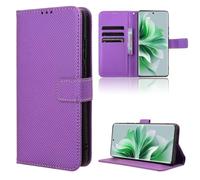 TIANYUE Funda para Realme GT8 Pro, Suave PU Cuero para Fundas Flip Case Cover, Billetera con Soporte, patrón de Diamante Carcasa para Realme GT8 Pro, Violeta