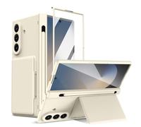 TIANYUE Funda para Samsung Galaxy Z Fold8, Cubierta Protectora Dura de PC con Porta S Pen, Protector de Pantalla Incorporado, Ranura para Tarjeta y Soporte Plegable