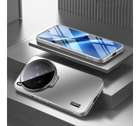 TIANYUE Funda para Vivo X300 Pro, Funda Dura Ultrafina para Teléfono de PC con Cubierta para Lente de Cámara, Cover con Soporte para Vivo X300 Pro-Plata