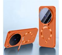 TIANYUE Funda para Vivo X300 Ultra, Cubierta Protectora de PC ultradelgada y a Prueba de Golpes, con Anillo magnético Integrado para Carga inalámbrica Cover para Vivo X300 Ultra-Naranja