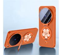 TIANYUE Funda para Vivo X300 Ultra, Cubierta Protectora de PC ultradelgada y a Prueba de Golpes, con Anillo magnético Integrado para Carga inalámbrica Cover para Vivo X300 Ultra-Naranja