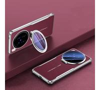 TIANYUE Funda para Vivo X300 Ultra, Funda de Cuero Liso para teléfono, Case Ultrafina Suave de TPU para Vivo X300 Ultra-Rojo