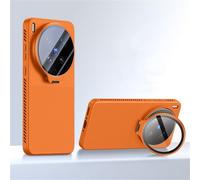 TIANYUE Funda para Vivo X300 Ultra, Funda disipadora de Calor de Silicona líquida con protección de Lente, Cover para Vivo X300 Ultra-Naranja