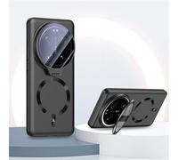 TIANYUE Funda para Xiaomi 17 Ultra, Funda magnética Compatible con mag-Safe, Compatible con Carga inalámbrica Cover con Soporte para Xiaomi 17 Ultra-Negro