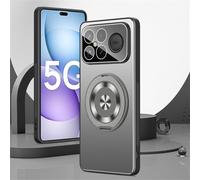 TIANYUE Funda para Xiaomi Redmi K90 Pro MAX, Armor Aluminio Metal a Prueba de Golpes Bumper Case, Slim Ultra Funda Protectora para teléfono móvil para Xiaomi Redmi K90 Pro MAX-Gris Plata