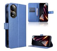 TIANYUE Funda para ZTE Nubia Neo 2 5G, Suave PU Cuero para Fundas Flip Case Cover, Billetera con Soporte, patrón de Diamante Carcasa para ZTE Nubia Neo 2 5G, Azul