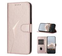 TIANYUE Funda para ZTE Nubia V80 Vita, Moda Carcasa Libro Flip Wallet Case, Premium Cuero PU Funda con Soporte Plegable Ranuras para Tarjetas Case para ZTE Nubia V80 Vita-Oro Rosa