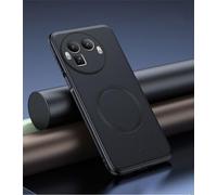 TIANYUE Funda Realme GT 8 Pro Delgada [Carga Inalámbrica Magnética] TPU Blando con Textura de Piel, Anti-Huellas y Suave al Tacto, Funda para Realme GT 8 Pro-Negro