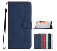 TIANYUE Funda ZTE Nubia Neo 3 GT 5G, Funda de Cuero PU Libro Case con Ranuras para Tarjetas y Soporte Plegable Wallet Case para ZTE Nubia Neo 3 GT 5G-Azul Marino