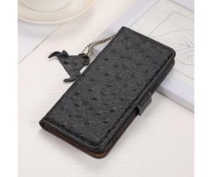 TIANYUE Piel Genuina Funda para Xiaomi 14T con Tapa y Tarjetero, Tipo Libro Flip Wallet Case con función de [Bloqueo RFID], Carcasa para Xiaomi 14T-Negro