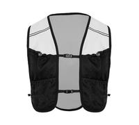 TiaoBug Chaleco De Correr Para Hombres Y Mujeres Con Tira Ajustables Top Sin Mangas Con Bolsillos Chaleco De Hidratación Para Senderismo Ciclismo Negro Talla única