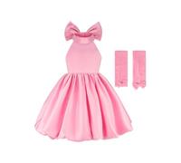 TiaoBug Niña Vestido De Noche Gala Las Flores Fiesta Princesa Burbuja Traje | Vestido Talla Y Volante Niñas,Con Falda Burbuja Hinchada,Plegado En Forma A,Actuación,Boda Baile Graduación,Pascua,Bautismo