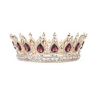 Tiara Corona de Cristal Con Diamantes de Imitación para Mujer - Joyería de Cabello Rhinestone, Diadema Nupcial Vintage Hecha a Mano para Boda y Prom