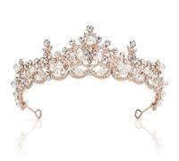 Tiara de boda, corona para mujer, corona de cristal, corona de diamantes de imitación, tiara para bodas, bailes, desfiles, fiestas de princesas, fiestas de cumpleaños, etc