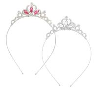 Tiara de Corona de Princesa, Tiara de Cristal con Forma de Corazón, Tiaras con Diamantes de Imitación, Coronas de Diamantes de Imitación para Novia, Boda, Decoración