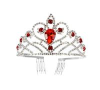 Tiara De Cumpleaños De Boda Azul Tiara De Boda De Reina Tiara De Princesa De Cristal De Princesa Con Peinetas Tiaras y Para Mujer Diamante Perder Venda