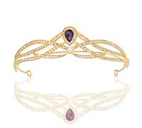 Tiara de diamantes de imitación para niñas, diadema de corona para boda, graduación, fiesta de novia, Halloween, regalos de Navidad, M, aleación, estrás