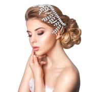 Tiara de novia con diamantes de imitación de cristal para boda, elegante accesorio para el pelo para novias y damas de honor