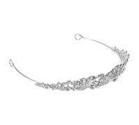 Tiara de Novia Princesa Plateada Aleación y Pedrería