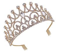 Tiara de Novia y Blanca para Bodas Fiestas y Actividades Fotográficas Accesorio Cómodo para Mujeres