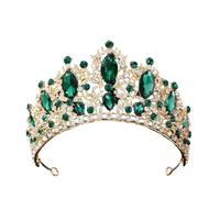 Tiara de reina para mujer, corona de novia, boda, fiesta, cristal, diadema para el pelo