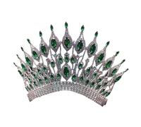 Tiara de strass, Tiaras Coronas Diadema de diamantes imitación Diademas novia real Accesorios for el cabello boda 19 cm