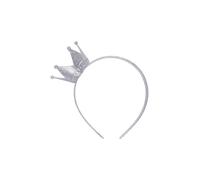 Tiara Diadema Plata Purpurina Fiesta Princesa Accesorio de Disfraz Adultos Niños