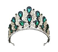 Tiara elevada para mujer, corona para novia, princesa, concurso, diadema, tocado de novia, joyería para el cabello, boda, cumpleaños, graduación, disfraces, baile, fiesta de máscaras, celebraciones