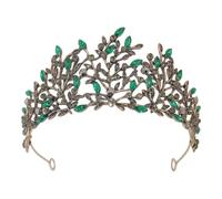 Tiara para Imitación Hojas Gemas Barrocas Novia