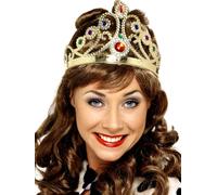 Tiara Regia De Oro Para Damas, Disfraz De Coronación Del Rey