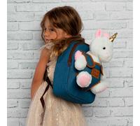 Tiara Unicorn Zaino Con Peluche 26cm Perletti