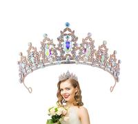 Tiaras de boda para la novia | Tiaras de princesa con diamantes de imitación | Coronas de reina y tiaras Coronas de princesa para mujeres y niñas, accesorios para el cabello para bodas