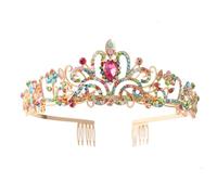 Tiaras de diamantes de imitación de cristal, coronas, tocados para novia y adolescentes, diademas para bodas y bailes, tiaras de fiesta, talla única, como se describe, como se describe