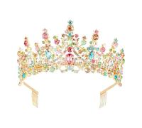 Tiaras de novia para bodas, diseño antideslizante seguro, diamantes de imitación brillantes, corona para novia, ocasión formal, tiaras de novia, One Size, como se describe, como se describe