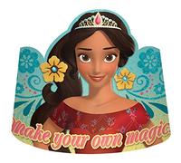 Tiaras de Papel con Purpurina | Colección Disney Elena of Avalor | Accesorio para Fiesta