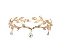 Tiaras y coronas para mujer, tiara nupcial para novia, corona de elfo, diadema de hada de las hojas, accesorios para el cabello de princesa