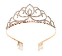 Tiaras y Para Mujer Boda Tiara De Princesa Peine De Tiara Peine De Dama De Honor Peine De Boda Brillante Cristal Barroco Diadema Tiara Tiara Novia Nacarado Diamante