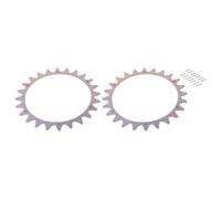 Tiardey 1 par de púas de tracción para Rueda de Robot cortacésped Worx L de 225 mm, púas de Rueda Antideslizantes de Acero Inoxidable compatibles con WR153E, WR155E, WR147E.1, WR148E