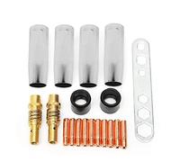 Tiardey 19 Uds MB15 15AK Punta de Contacto y Soporte de Puntas difusor y Copa Protectora y soplete de Soldadura de Cuello
