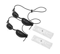 Tiardey 2 Gafas de Seguridad para Instrumentos de Belleza, Gafas de protección para los Ojos,Protectores para los Ojos para IPL UV,Terapia de luz LED infrarroja para Tomar el Sol en la Playa