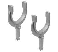 Tiardey 2 Pcs Boat Oar Lock Durable Marine Rowlock Horn Side Mount for Oars Rod and Fishing Rod Support Bracket for Sea Fishing Boating