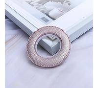 Tiardey 25 Piezas de Ojales para Cortina, Textura a Cuadros, Anillos de Ojal para Cortina, diámetro Interior, 1-9/16 "(40 mm), Anillo a nanoescala de bajo Ruido (Oro Rosa)