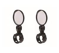 Tiardey 2PCS 360°Espejo para bicicleta,Espejo retrovisor trasero ajustable para bicicleta Espejo de vidrio montado en el manillar,Espejo retrovisor universal para bicicleta y motocicleta