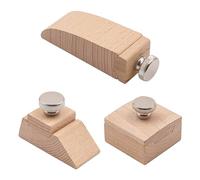 Tiardey 3 Piezas de Papel de Lija de Cuero Biselado Hecho a Mano pequeño Cuadrado Natural Herramienta de Mano o Pulido Soporte Artesanal para lijadoras de Lijado