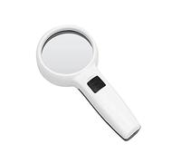 Tiardey 30X Lupa con luz, Lupa Grande de Mano,Lupa iluminada con 12 LED para la degeneración Macular,Lectura,Soldadura,inspección,Monedas,joyería,exploración de Personas Mayores