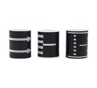 Tiardey 3PCS Cinta de Carretera Cinta de Vía de Tren Extraíble para DIY Tráfico Carretera Juego Interactivo Tráfico para Decoración de Sala de Juegos